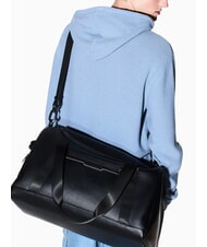 ARMANI EXCHANGE CEDRIC Large duffel bag with shoulder strap black/black - Duffle bags - 7