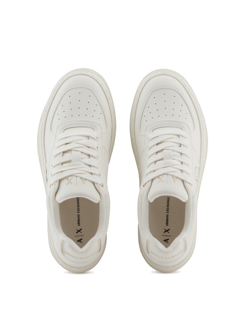 JANE Platform sneakers off white + pale gold - Women’s shoes