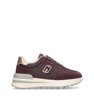 LIUJO AMAZING 25 Suede and mesh sneakers crimson/light gold - Women&rsquo;s shoes - 3