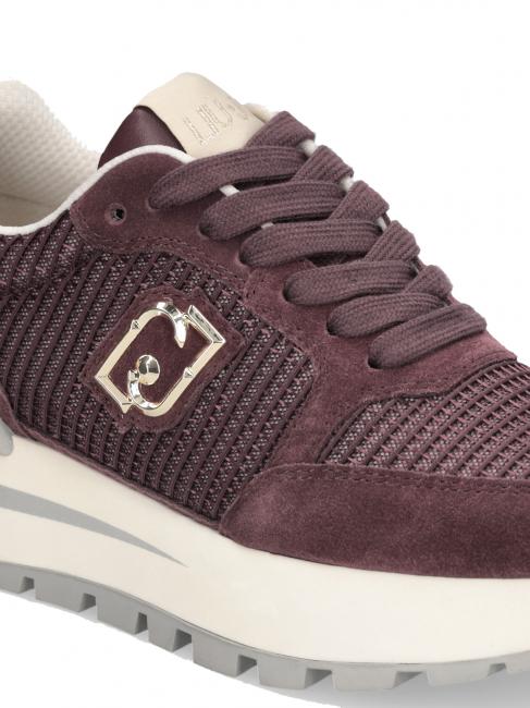 AMAZING 25 Suede and mesh sneakers crimson/light gold - Women&rsquo;s shoes