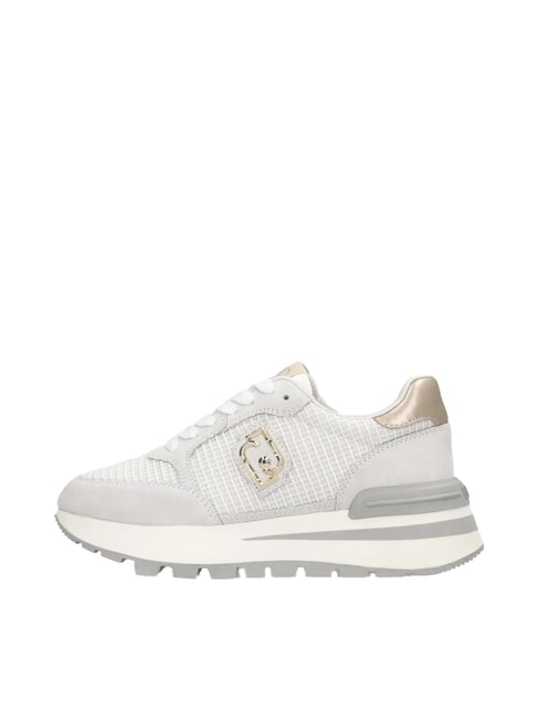 AMAZING 25 Suede and mesh sneakers off white/light gold - Women&rsquo;s shoes