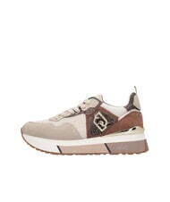 LIUJO MAXI WONDER 01 Platform sneakers with python details - Women&rsquo;s shoes