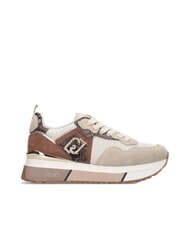 LIUJO MAXI WONDER 01 Platform sneakers with python details rope/chocolate - Women&rsquo;s shoes - 3