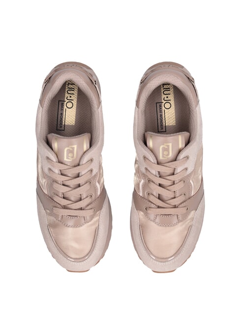 MAXI WONDER 91 Platform sneakers with patent leather inserts neutral - Women&rsquo;s shoes