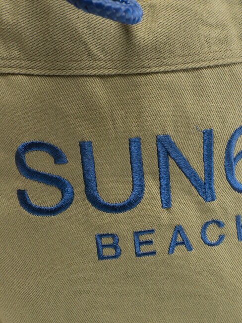 CABARDINE Cotton beach bag dark military - Women’s Bags