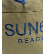 SUN68 CABARDINE Cotton beach bag dark military - Women’s Bags - 4