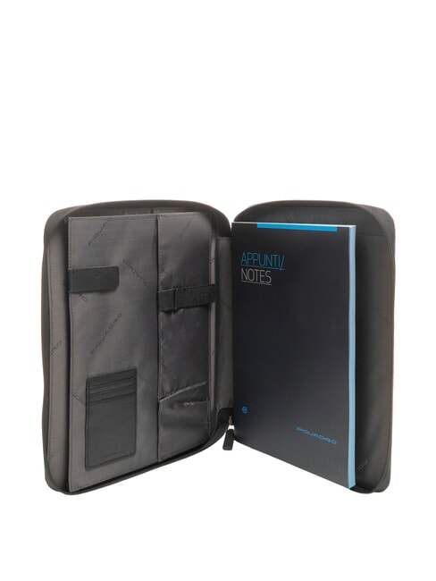 BRIEF Clipboard with tablet holder and cables Black - Tablet holder& Organizer