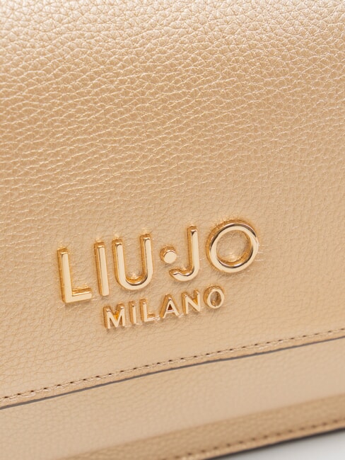 CALIWEN Small shoulder bag with flap Light / Gold - Women&rsquo;s Bags