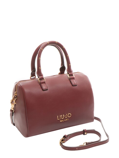 EVRIM Studded trunk bag red wine - Women’s Bags