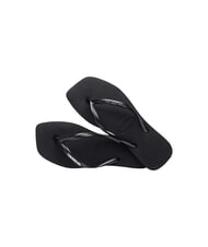 HAVAIANAS SQUARE LOGO Flip flops black/silver - Women&rsquo;s shoes - 2