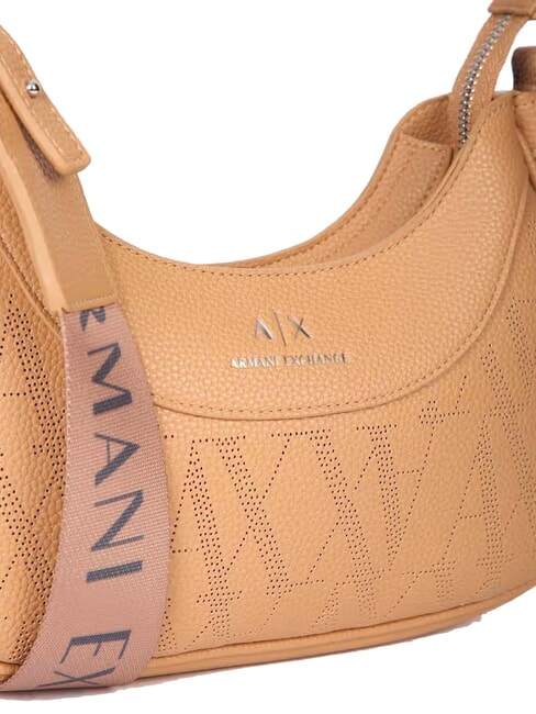 WAVE Medium perforated shoulder bag camel pink - Women&rsquo;s Bags