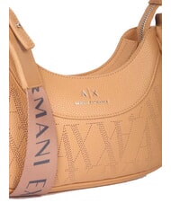 ARMANI EXCHANGE WAVE Medium perforated shoulder bag camel pink - Women&rsquo;s Bags - 4