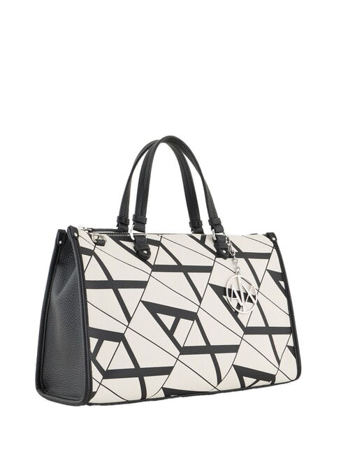 GYNGER Handbag with shoulder strap white/black - Women’s Bags