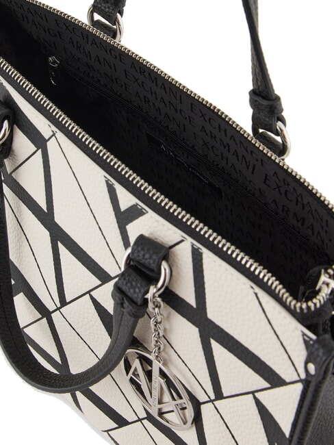 GYNGER Handbag with shoulder strap white/black - Women’s Bags