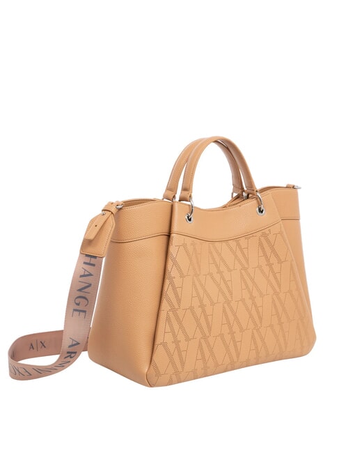 WAVE Large perforated handbag camel pink - Women&rsquo;s Bags