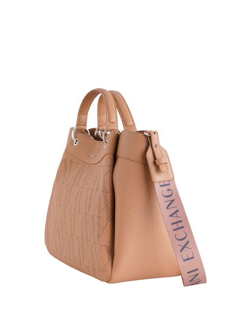 WAVE Large perforated handbag camel pink - Women&rsquo;s Bags