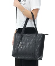 ARMANI EXCHANGE SILVYE MONOGRAM Shoulder shopping bag black/black - Women’s Bags - 5