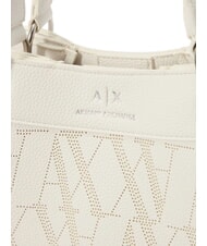 ARMANI EXCHANGE WAVE Medium perforated bag with shoulder strap brilliant white - Women&rsquo;s Bags - 3