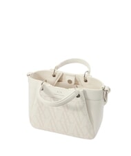 ARMANI EXCHANGE WAVE Medium perforated bag with shoulder strap brilliant white - Women&rsquo;s Bags - 4