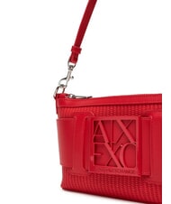 ARMANI EXCHANGE SUSIE STRAW Shoulder bag with logo red - Women’s Bags - 3