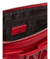 ARMANI EXCHANGE SUSIE STRAW Shoulder bag with logo red - Women’s Bags - 4