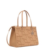 ARMANI EXCHANGE GYNGER Shoulder bag with all-over logo print camel rose/camel rose - Women’s Bags - 2