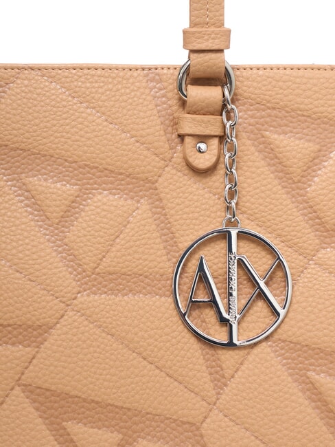 GYNGER Shoulder bag with all-over logo print camel rose/camel rose - Women’s Bags