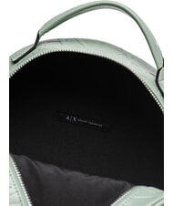 ARMANI EXCHANGE LOGO ALL OVER Backpack with pocket sage - Women&rsquo;s Bags - 4