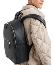 ARMANI EXCHANGE ELBA Backpack with embossed logo and laptop pocket deep navy - Laptop backpacks - 6