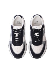 ARMANI EXCHANGE A|X Sneakers with contrasting details off white + deep navy - Men&rsquo;s shoes - 3