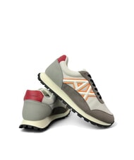 ARMANI EXCHANGE A|X Sneakers r.cash+off wht+or.fl - Men&rsquo;s shoes - 5