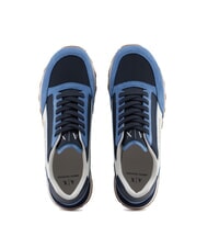 ARMANI EXCHANGE OSAKA Sneakers Man blue+navy+off-white - Men’s shoes - 3