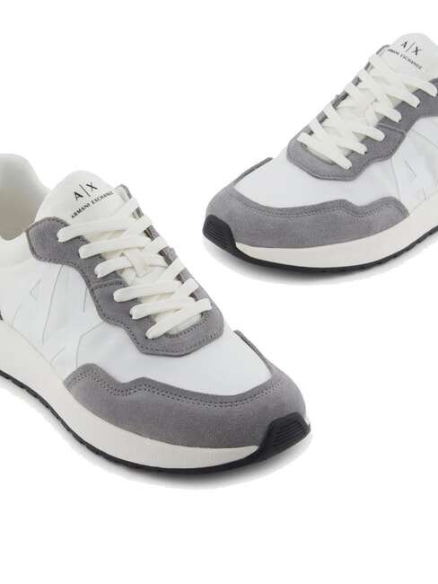 A|X Sneakers with maxi side logo neutral grey+off white - Men’s shoes
