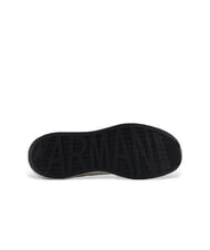 ARMANI EXCHANGE A|X Sneakers with maxi side logo neutral grey+off white - Men’s shoes - 6