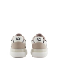 ARMANI EXCHANGE A|X Sneakers with suede leather details plaza taupe+deep nav - Men&rsquo;s shoes - 5