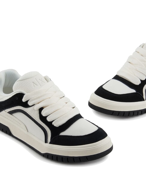 A|X Oversized sneakers with contrasting inserts off white+black - Men’s shoes