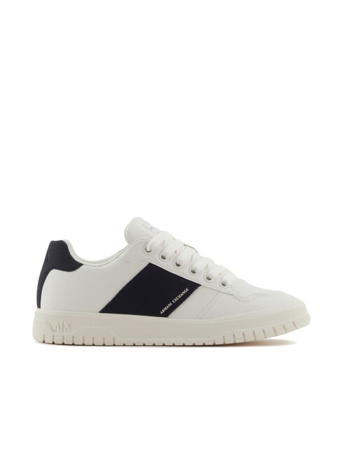A|X Sneakers with contrasting side band off white + deep navy - Men’s shoes