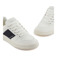 ARMANI EXCHANGE A|X Sneakers with contrasting side band off white + deep navy - Men’s shoes - 4