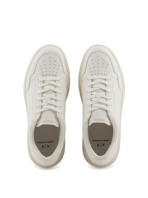 A|X Basic sneakers with stitching WHITE / OFF WHITE - Men’s shoes