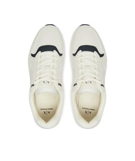 ARMANI EXCHANGE A|X Sneakers with side logo Off White + Jet Set - Men&rsquo;s shoes - 3
