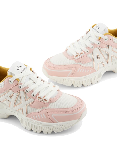 A|X Chunky sneakers with mesh inserts light rose + off white - Women’s shoes