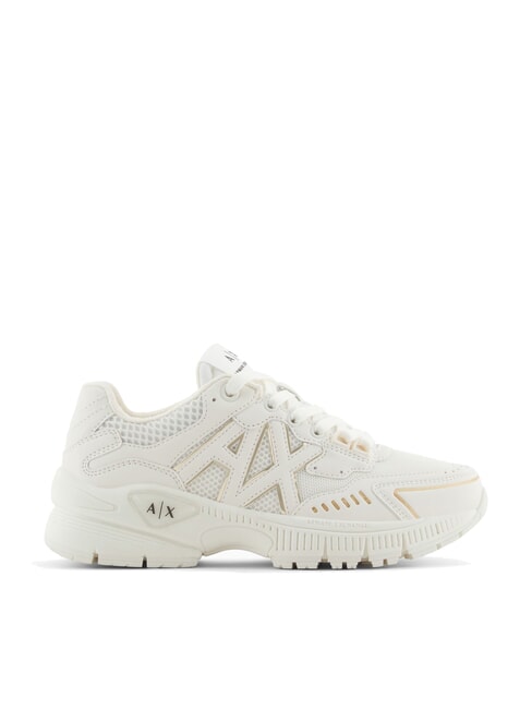 A|X Chunky sneakers with mesh inserts off white + gold - Women’s shoes