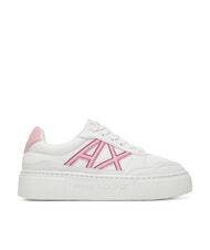 ARMANI EXCHANGE A|X Sneakers with contrasting logo op.white+pink - Women’s shoes - 2