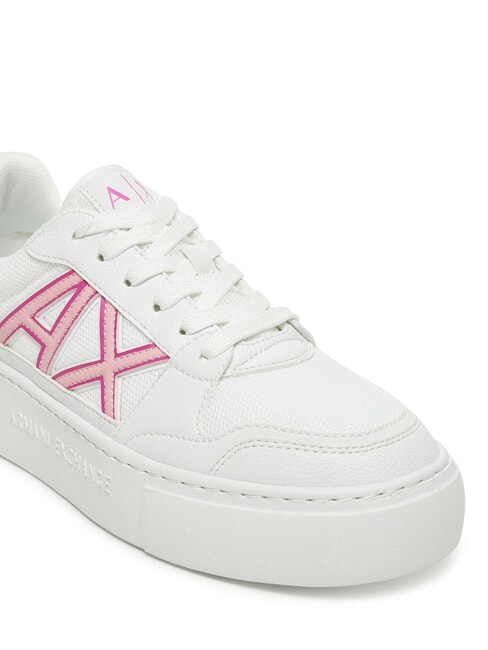 A|X Sneakers with contrasting logo op.white+pink - Women’s shoes