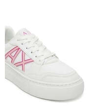 ARMANI EXCHANGE A|X Sneakers with contrasting logo op.white+pink - Women’s shoes - 3