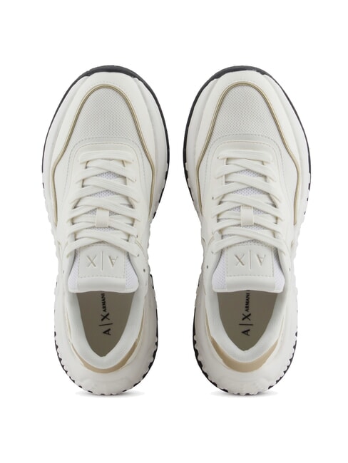 A|X Chunky sneakers off white+pale gold - Women’s shoes