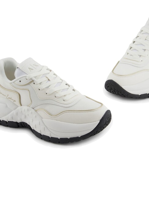 A|X Chunky sneakers off white+pale gold - Women’s shoes