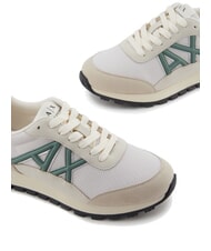 ARMANI EXCHANGE A|X Mesh sneakers with contrasting logo lgt mirage+d.f.green - Women’s shoes - 4