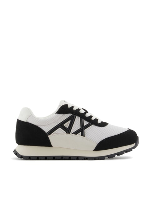 A|X Mesh sneakers with contrasting logo off white+black - Women&rsquo;s shoes