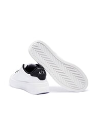 ARMANI EXCHANGE A|X Platform sneakers op.white + black - Women’s shoes - 4